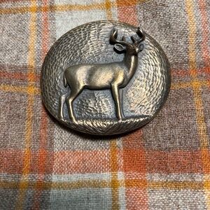 Bronze Deer Belt Buckle